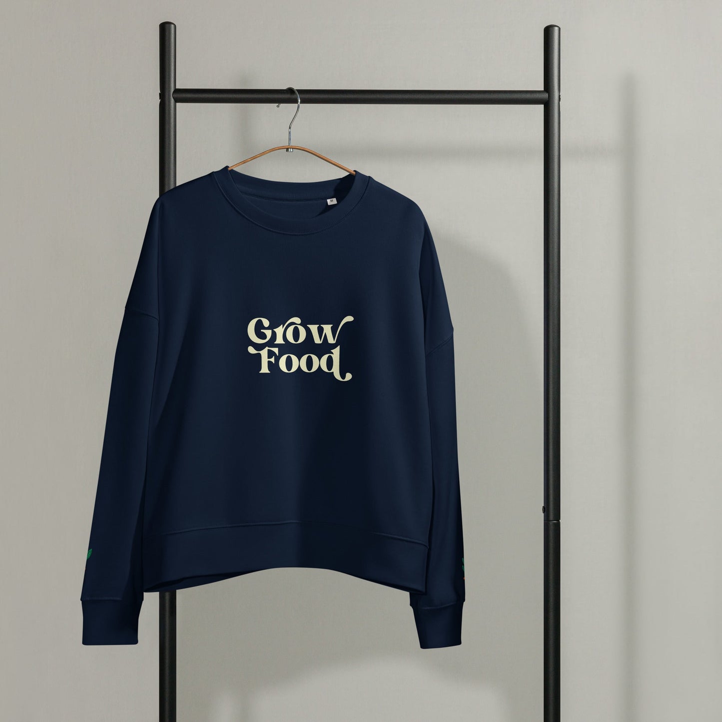 Grow Food – Women’s Organic Cotton Crewneck Sweatshirt - PharmuniquePharmunique
