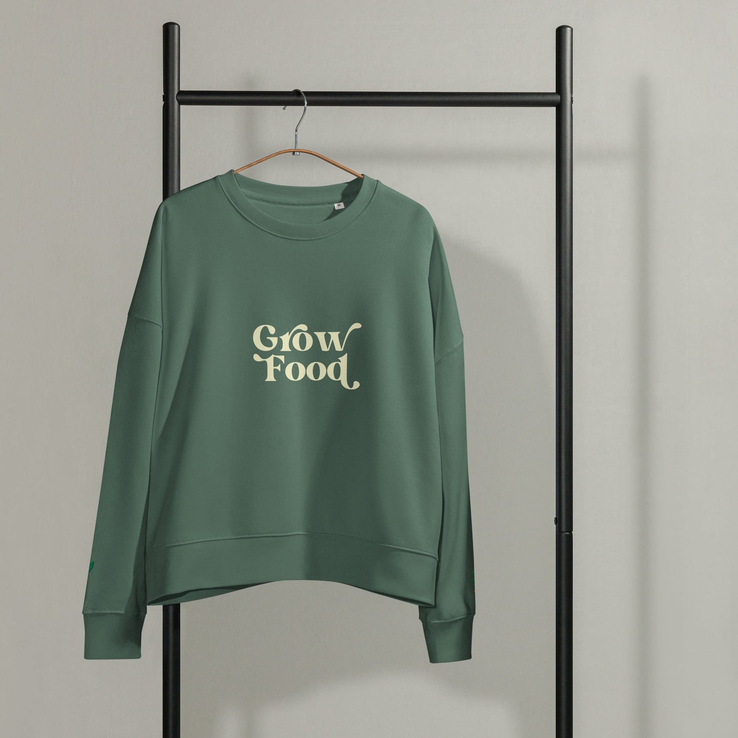 Grow Food – Women’s Organic Cotton Crewneck Sweatshirt - PharmuniquePharmunique