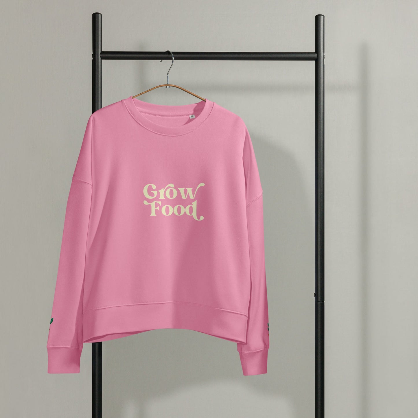 Grow Food – Women’s Organic Cotton Crewneck Sweatshirt - PharmuniquePharmunique