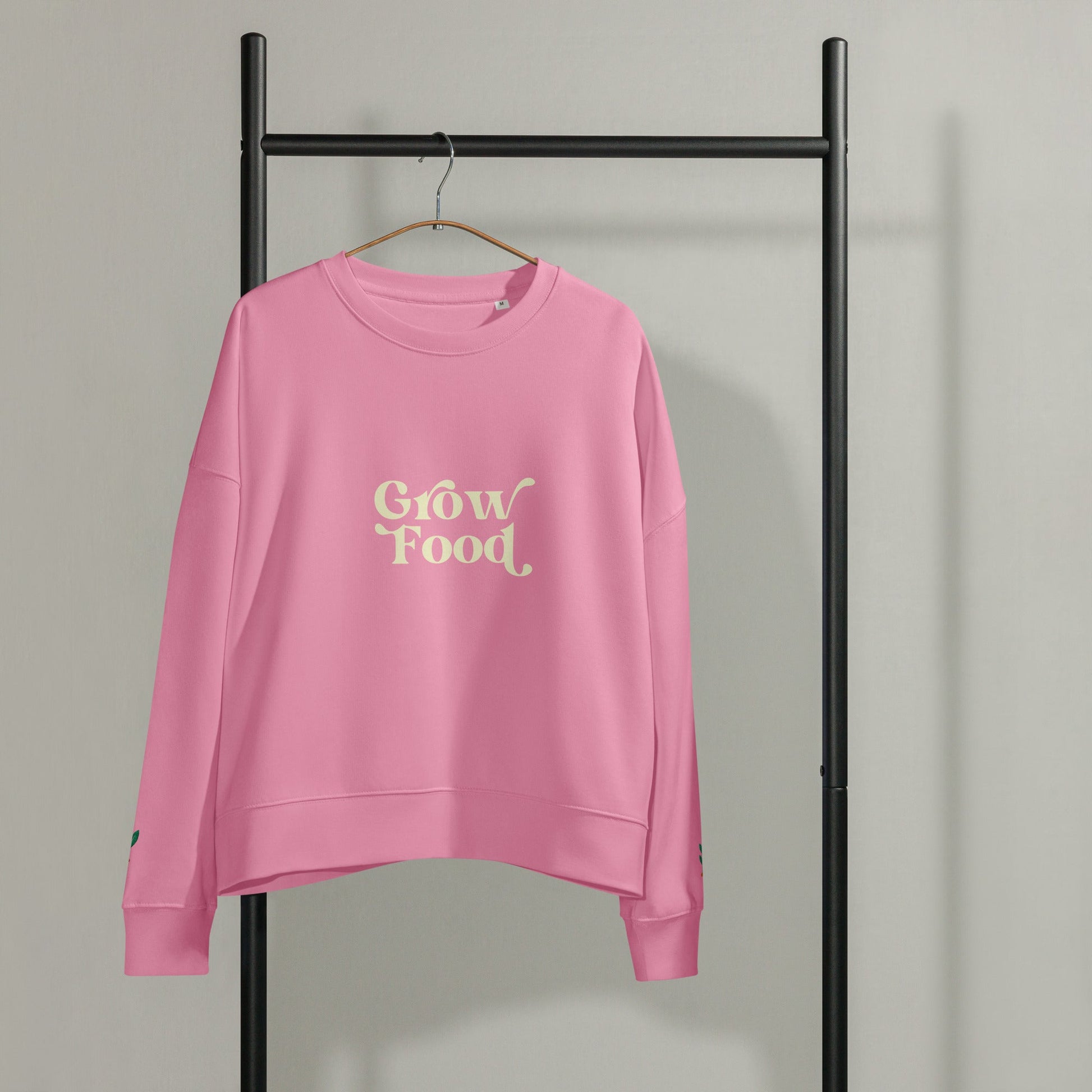 Grow Food – Women’s Organic Cotton Crewneck Sweatshirt - PharmuniquePharmunique