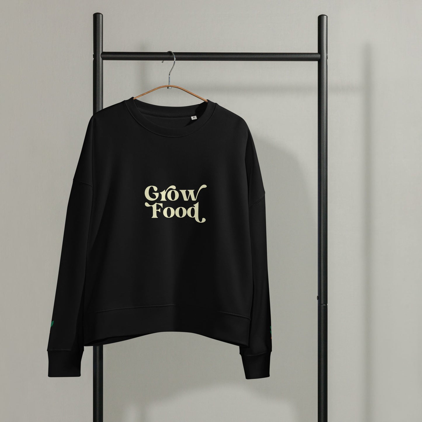 Grow Food – Women’s Organic Cotton Crewneck Sweatshirt - PharmuniquePharmunique